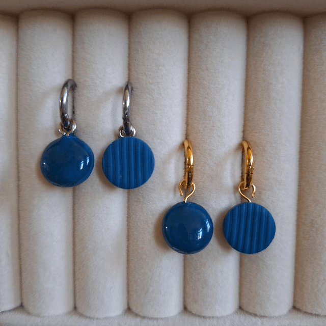 Bleues rondes - Doré