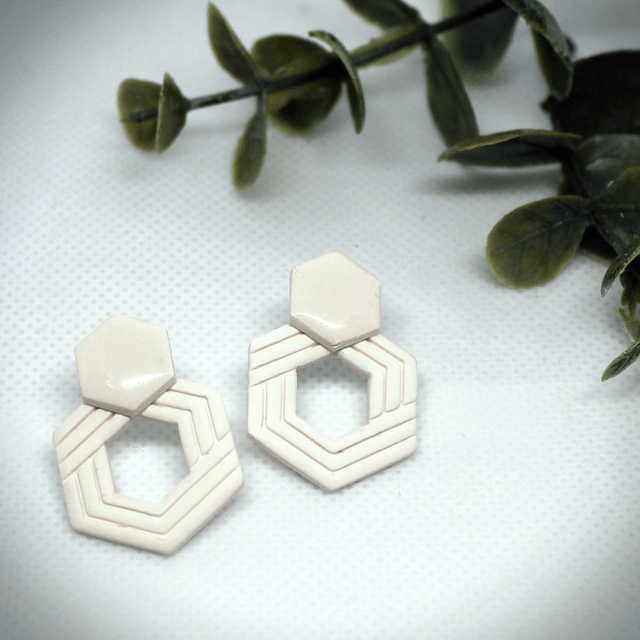 Hexagones - Blanc