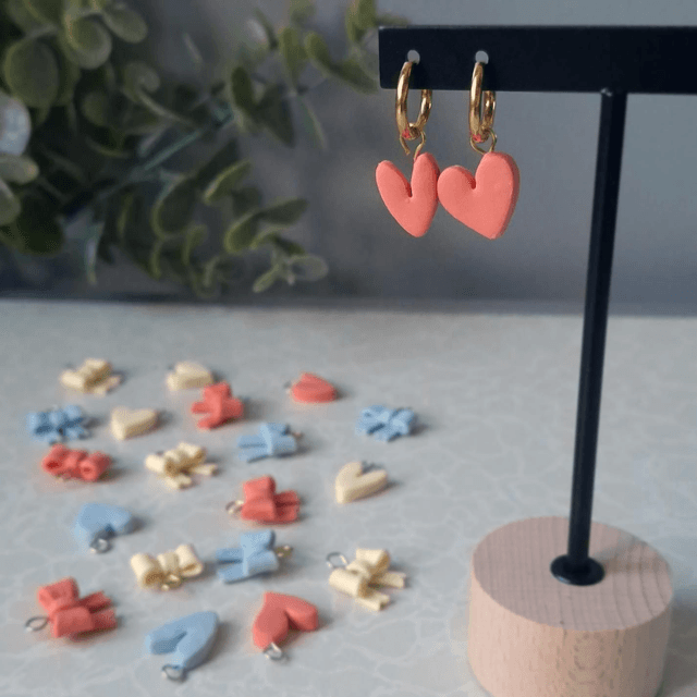 Coeurs roses doré - Interchangeables